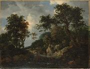 Jacob van Ruisdael The Forest Stream oil on canvas